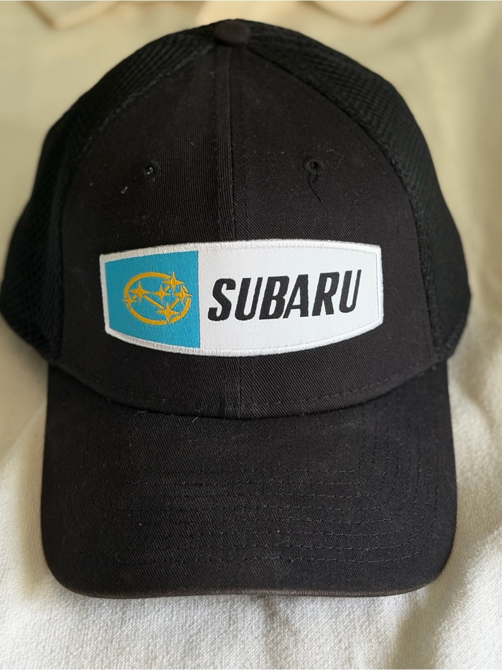 Subaru Black Logo Trucker Hat
